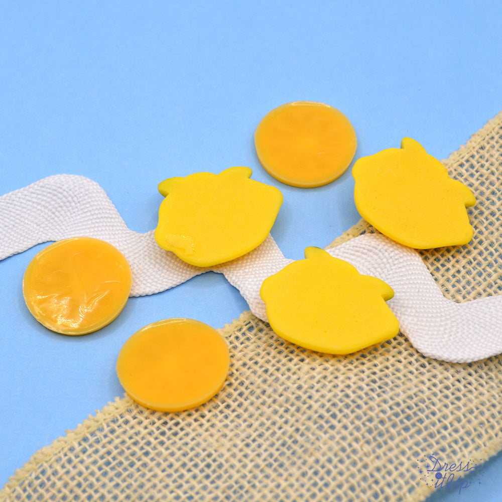 Lemons Yellow Fruit Summer Flat Back Embellishments