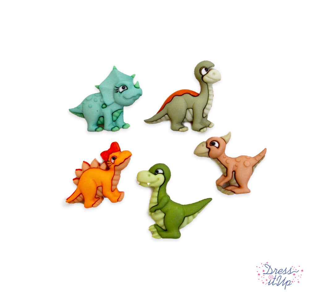 Stomp Chomp Roar Craft Buttons