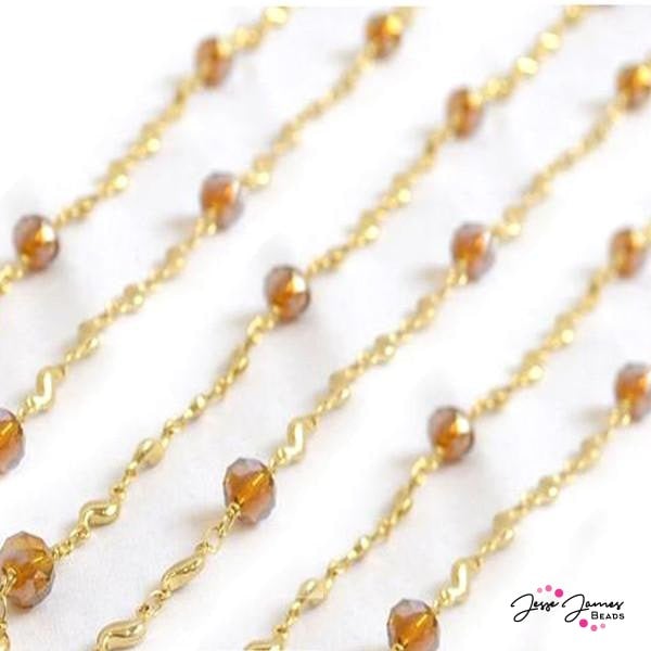 Desert Topaz Beaded Chain