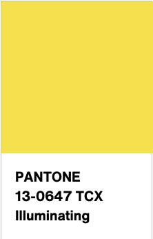 Pantone Bead Strand in Illuminating