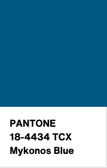 Pantone Bead Strand in Mykonos Blue