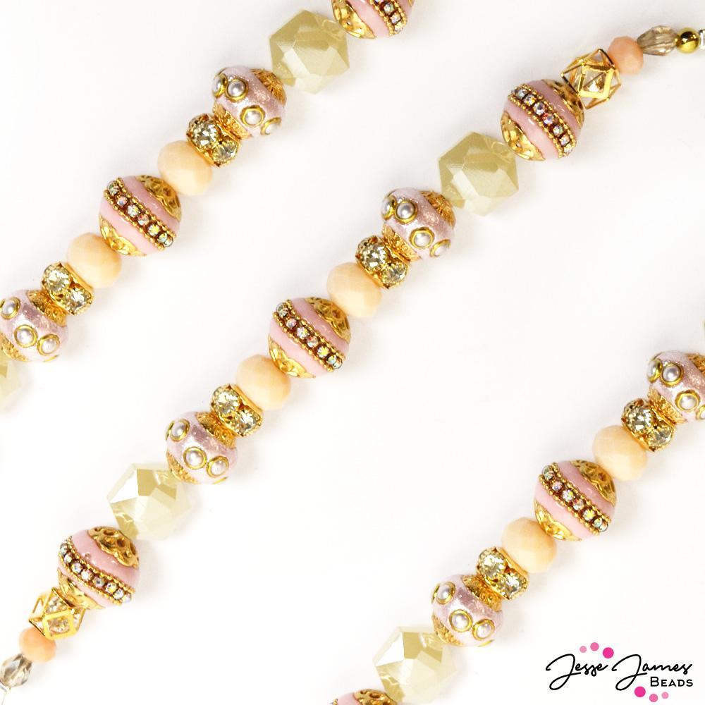 Bead Strand in Sweet Peach