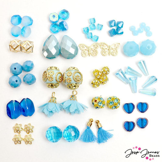 Mini Bead Mix in Blue Raspberry Ice Pop