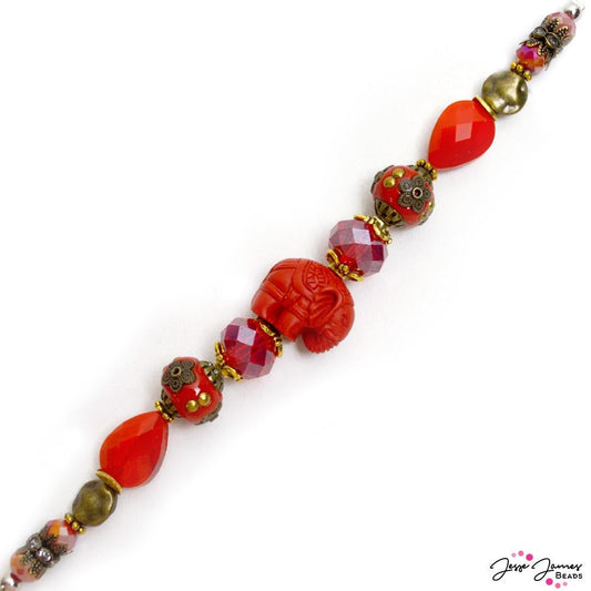 Pantone Bead Strand in Fire Whirl