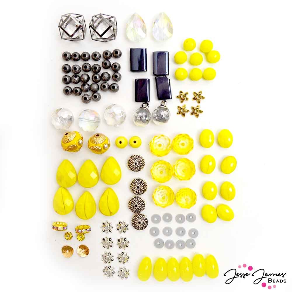 Pantone Duo Inspiration Bead Mix in Illuminating & Ultimate Grey