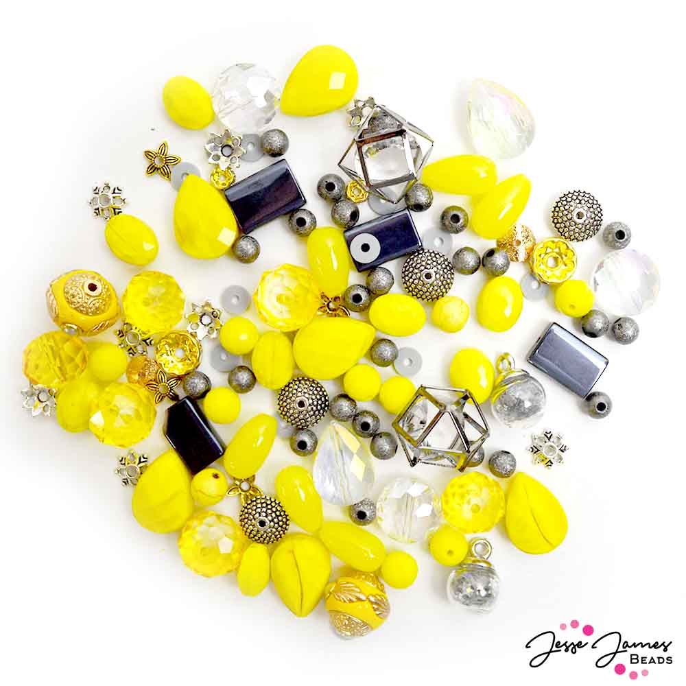 Pantone Duo Inspiration Bead Mix in Illuminating & Ultimate Grey