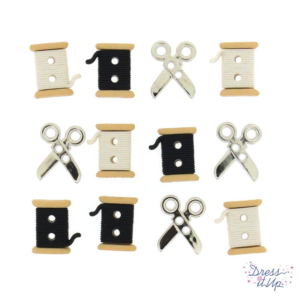 SEW CUTE SPOOLS/SCISSORS