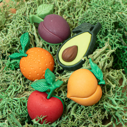 Farm Fresh Fruit Veggies Garden Themed Buttons