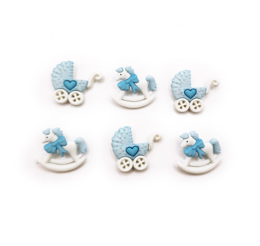 Horse and Buggy Boy Themed Embellishments