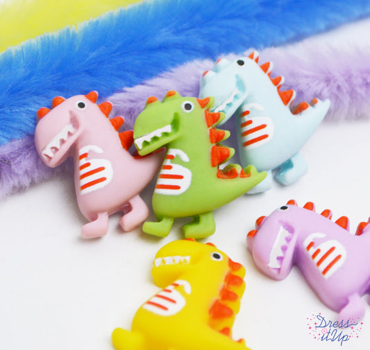 Pastel Dinos Flat Craft Embellishments
